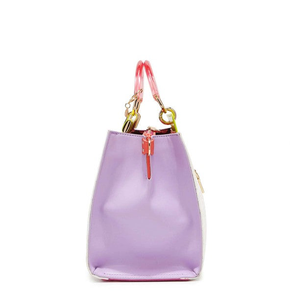 NICOLE LEE DULCE STRUCTURED SATCHEL - Nueva Moda Boutique By Giselly