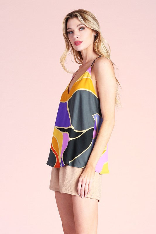 Metamorphosis Print Cami Top - Nueva Moda Boutique By Giselly