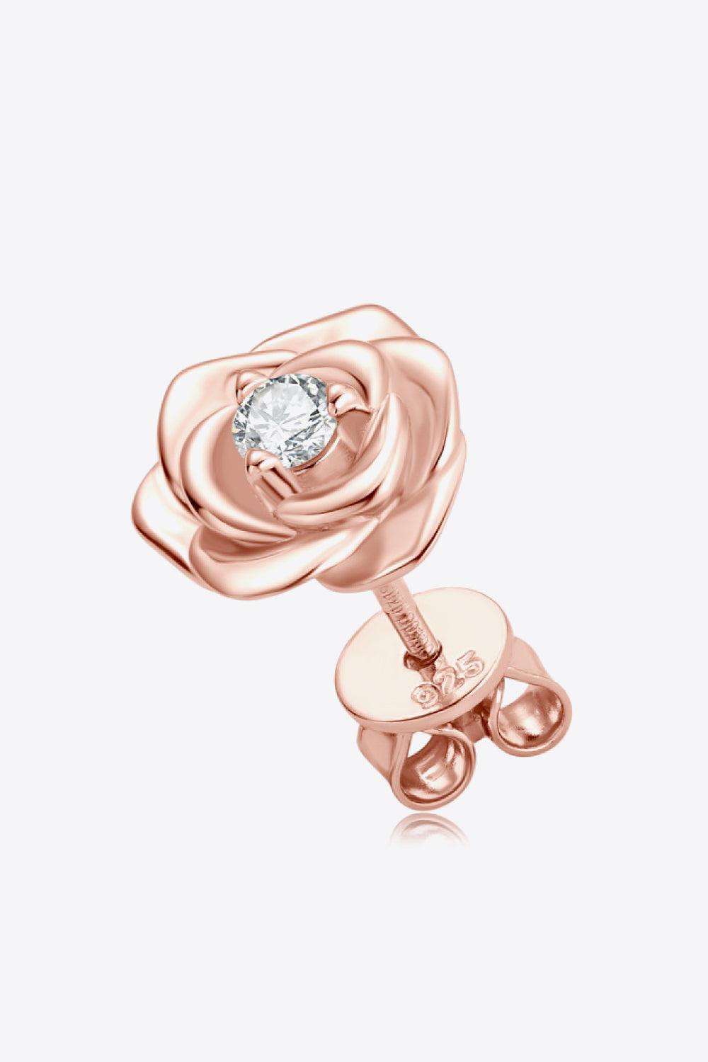 Moissanite Flower 925 Sterling Silver Earrings - Nueva Moda Boutique By Giselly