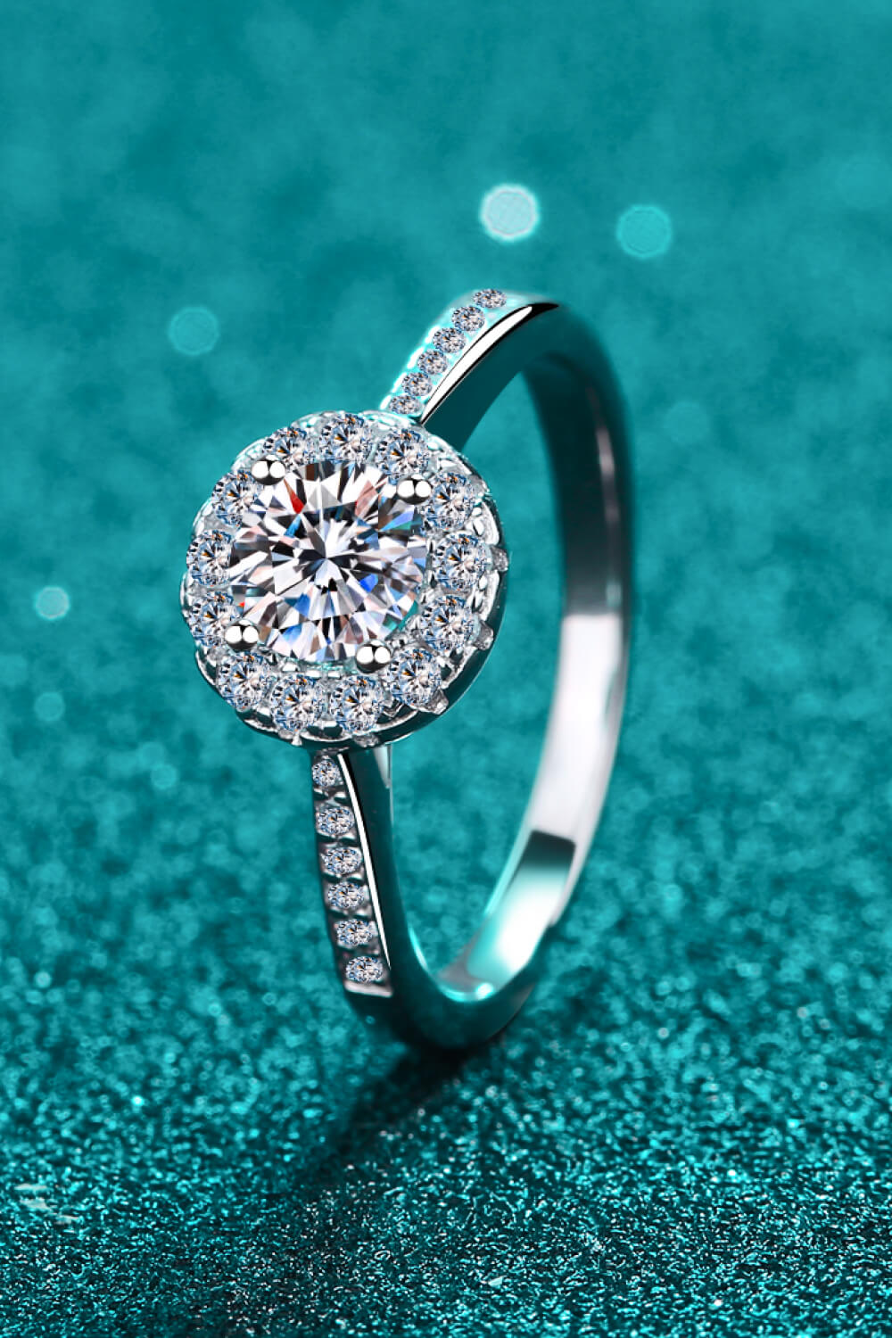 Moissanite 925 Sterling Silver Ring - Nueva Moda Boutique By Giselly
