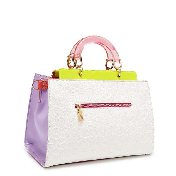 NICOLE LEE DULCE STRUCTURED SATCHEL - Nueva Moda Boutique By Giselly