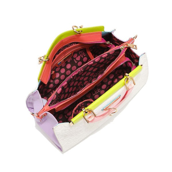 NICOLE LEE DULCE STRUCTURED SATCHEL - Nueva Moda Boutique By Giselly