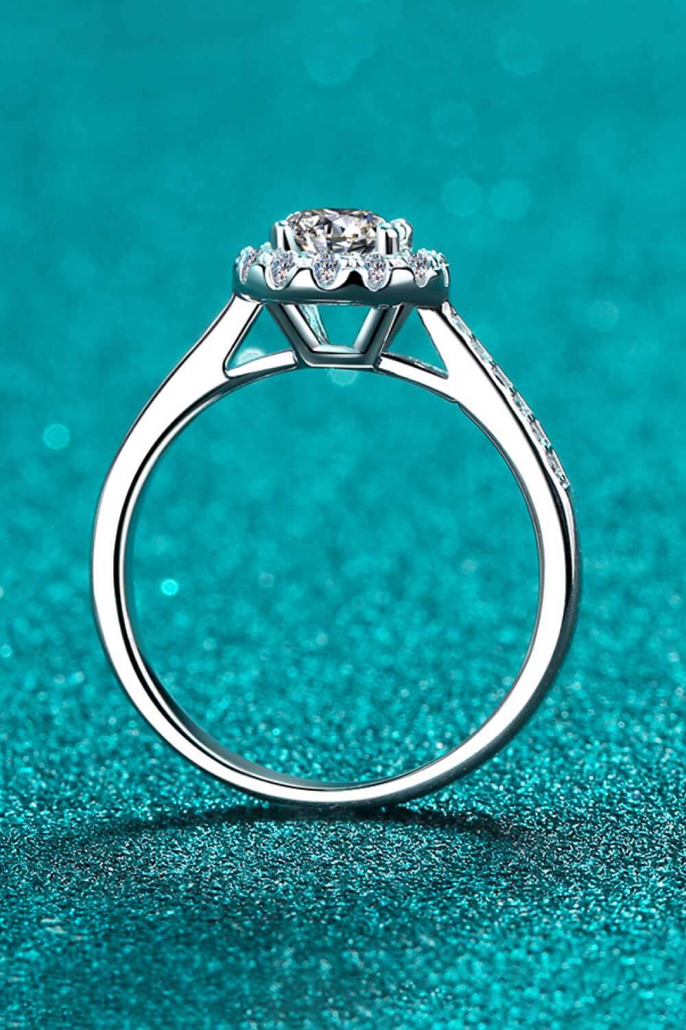 Moissanite 925 Sterling Silver Ring - Nueva Moda Boutique By Giselly
