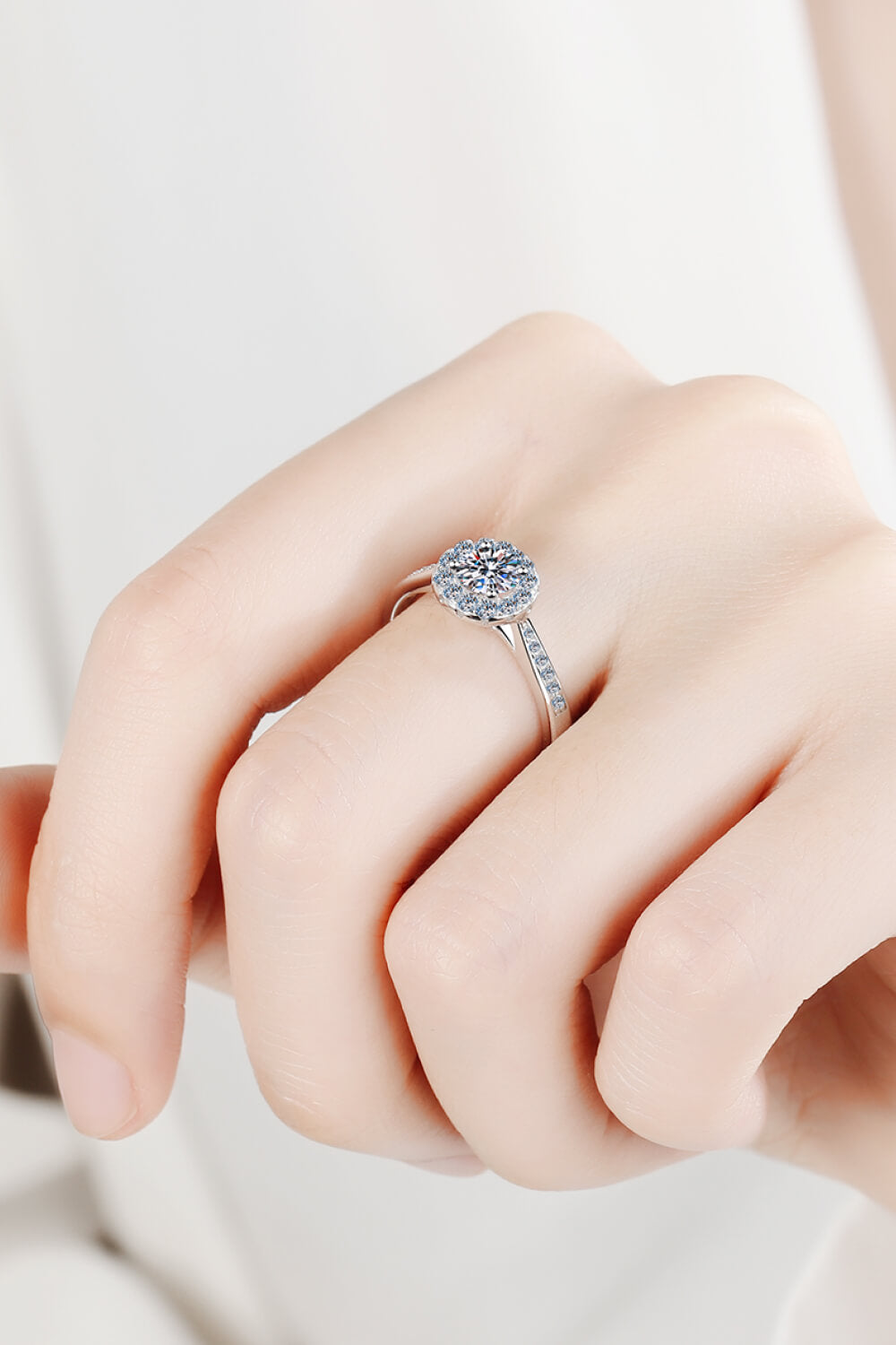 Moissanite 925 Sterling Silver Ring - Nueva Moda Boutique By Giselly