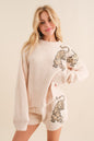 Cozy Soft Knitted Tiger Star Lounge Set -  Nueva Moda Boutique By Giselly 