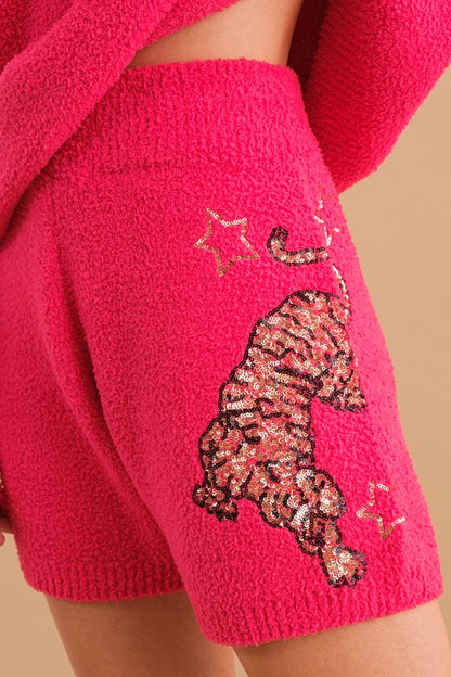 Cozy Soft Knitted Tiger Star Lounge Set -  Nueva Moda Boutique By Giselly 