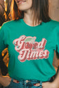 Retro Good Times Cherry Fruit Graphic T Shirts