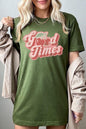 Retro Good Times Cherry Fruit Graphic T Shirts