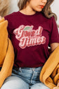 Retro Good Times Cherry Fruit Graphic T Shirts