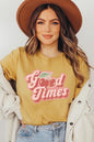 Retro Good Times Cherry Fruit Graphic T Shirts