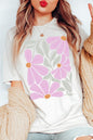 Boho Abstract Floral  Graphic T Shirts