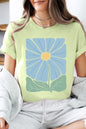 Boho Abstract Floral  Graphic T Shirts