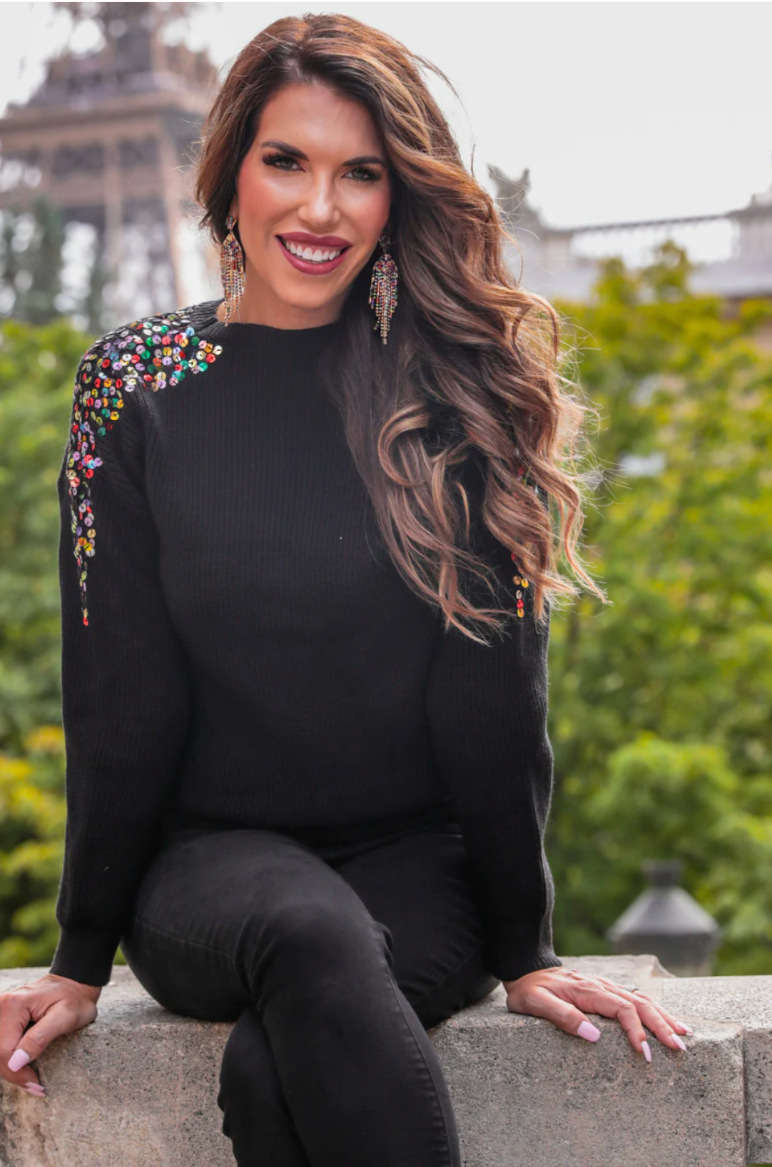 Party Favor Sequin Sweater