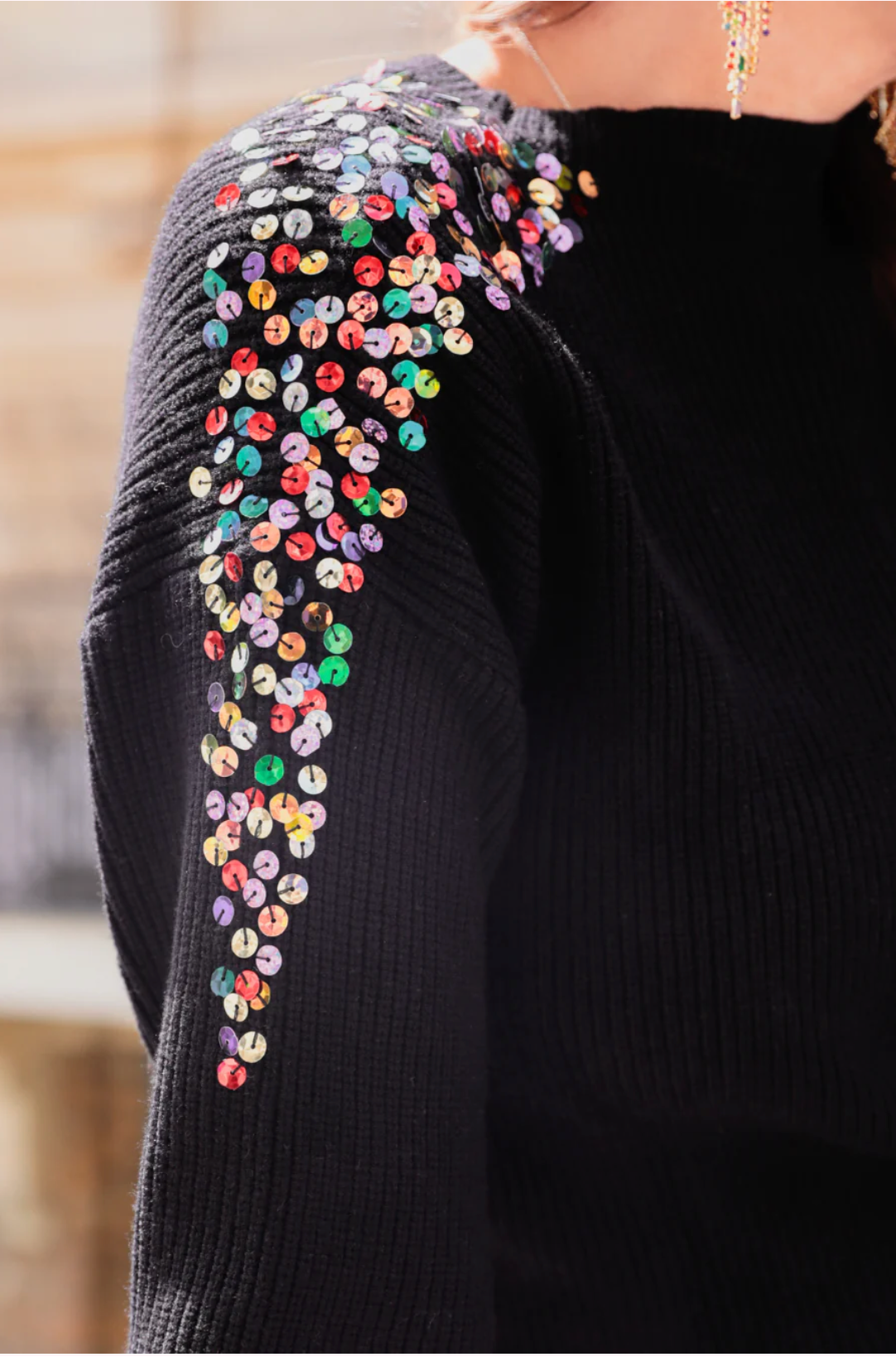 Party Favor Sequin Sweater