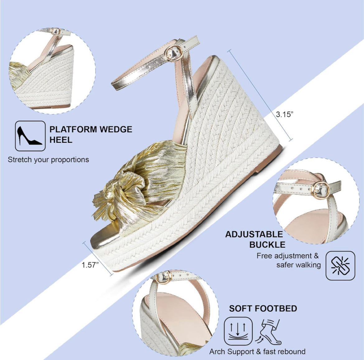 Sandalias de plataformas