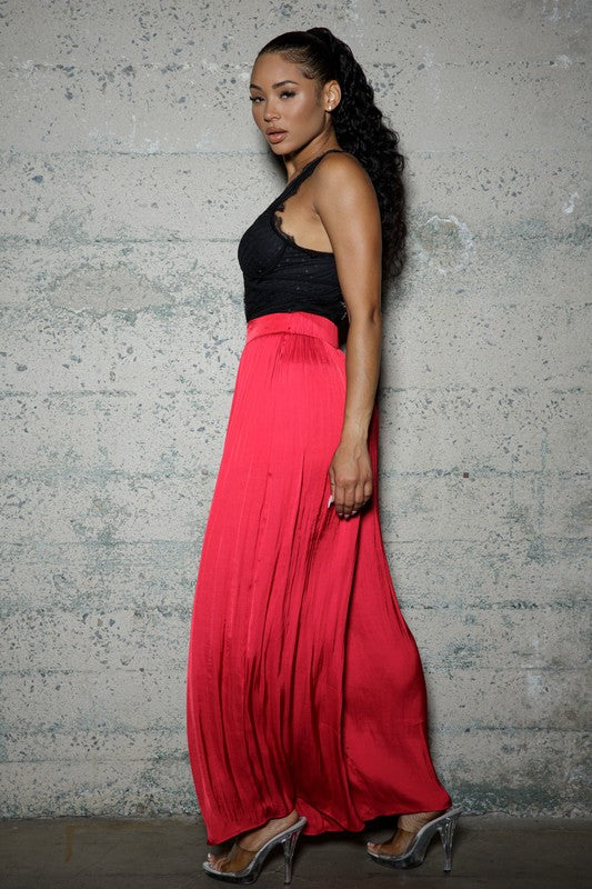 Full Pleated Dressy Pants -  Nueva Moda Boutique By Giselly 