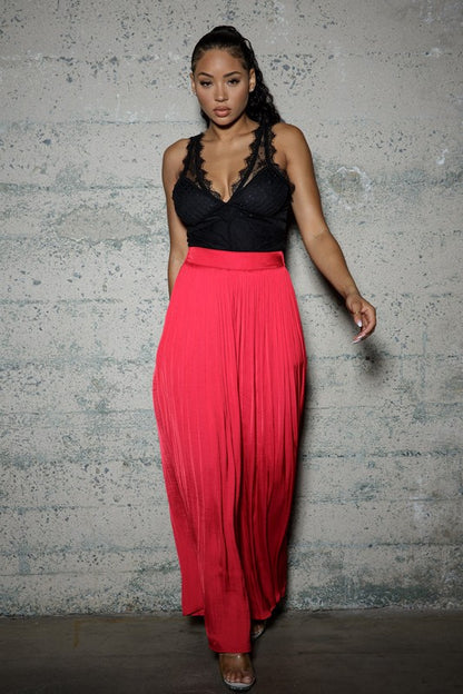 Full Pleated Dressy Pants -  Nueva Moda Boutique By Giselly 