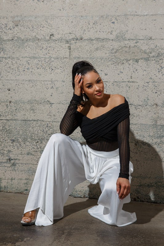 Full Pleated Dressy Pants -  Nueva Moda Boutique By Giselly 