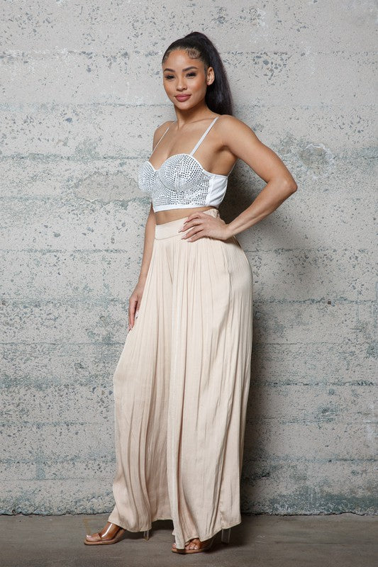 Full Pleated Dressy Pants -  Nueva Moda Boutique By Giselly 