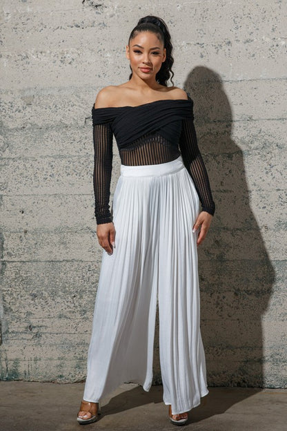 Full Pleated Dressy Pants -  Nueva Moda Boutique By Giselly 