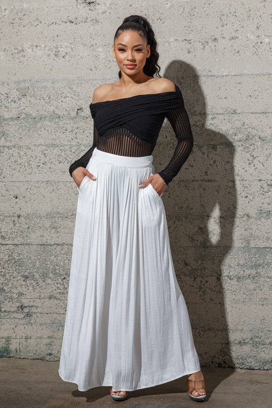 Full Pleated Dressy Pants -  Nueva Moda Boutique By Giselly 