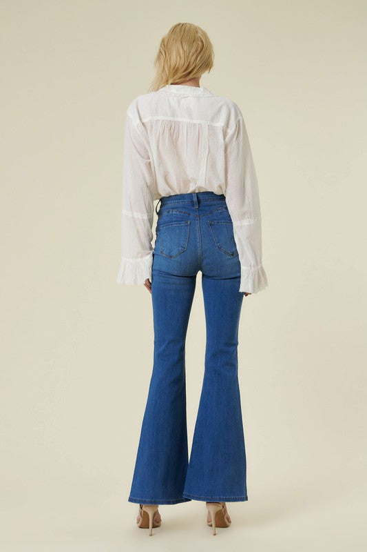 Curvy Flare Jeans -  Nueva Moda Boutique By Giselly 