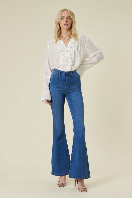 Curvy Flare Jeans -  Nueva Moda Boutique By Giselly 
