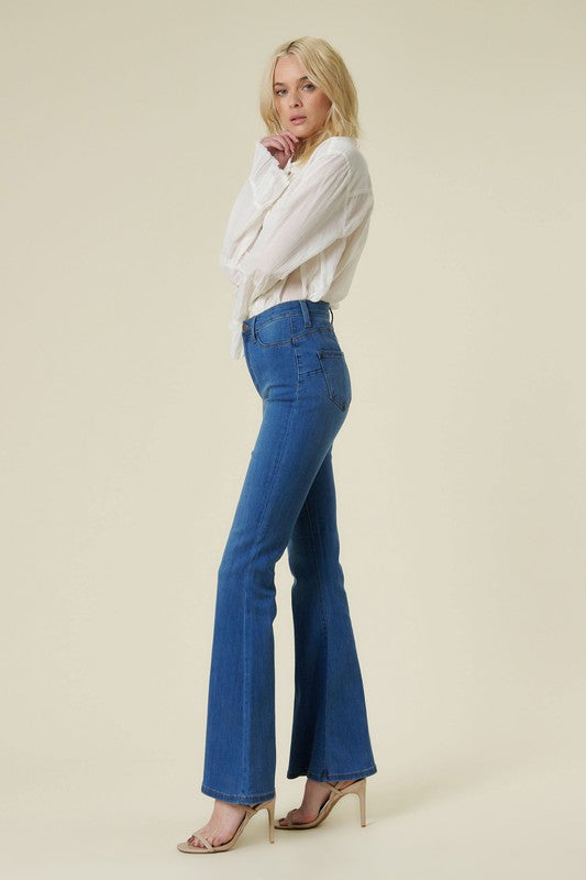 Curvy Flare Jeans -  Nueva Moda Boutique By Giselly 