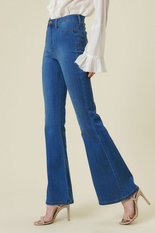 Curvy Flare Jeans -  Nueva Moda Boutique By Giselly 