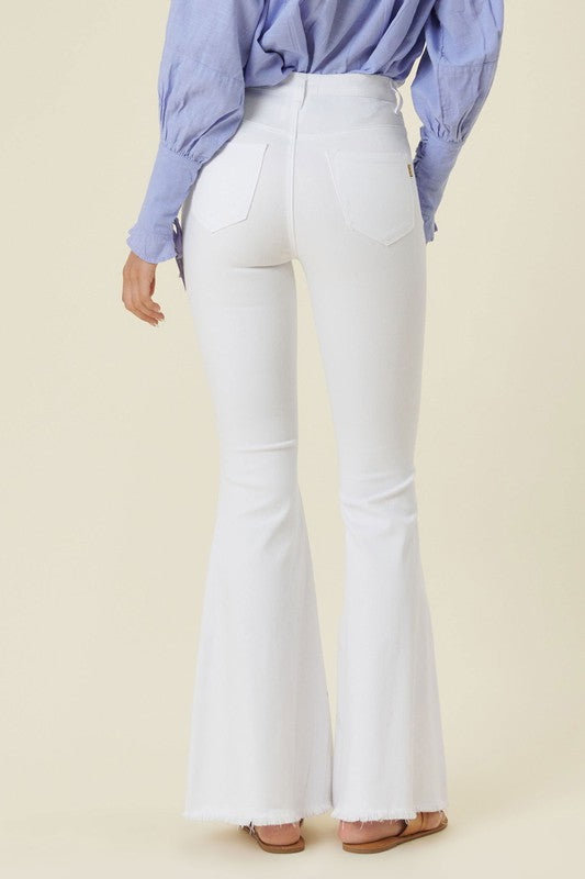 High Waisted Flare Jeans -  Nueva Moda Boutique By Giselly 