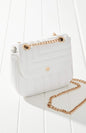 Vegan Leather Quilted Flap Bag -  Nueva Moda Boutique By Giselly 