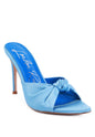 FIRST CRUSH SATIN KNOT HIGH HEELED SANDALS -  Nueva Moda Boutique By Giselly 