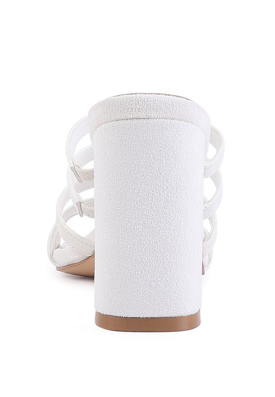 PEACHES MULTI STRAP DIAMANTE DETAIL SANDALS -  Nueva Moda Boutique By Giselly 