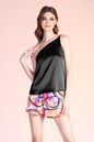 Shiny Hammered Satin One Shoulder Top -  Nueva Moda Boutique By Giselly 