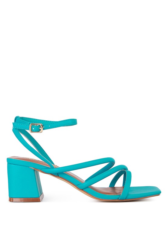 Right Pose Croc Mid Block Heel Casual Sandals -  Nueva Moda Boutique By Giselly 