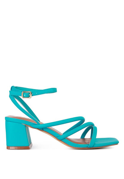 Right Pose Croc Mid Block Heel Casual Sandals -  Nueva Moda Boutique By Giselly 