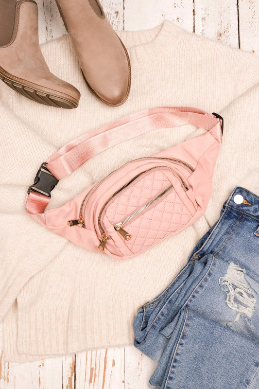 Quilted Belt Sling Bum Bag -  Nueva Moda Boutique By Giselly 