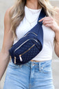 Quilted Belt Sling Bum Bag -  Nueva Moda Boutique By Giselly 