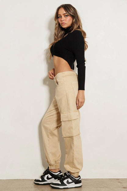 Good Drank Cargo Jeans -  Nueva Moda Boutique By Giselly 