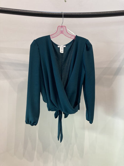 Surplice blouse long sleeve top -  Nueva Moda Boutique By Giselly 