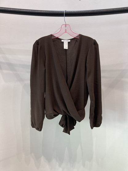 Surplice blouse long sleeve top -  Nueva Moda Boutique By Giselly 