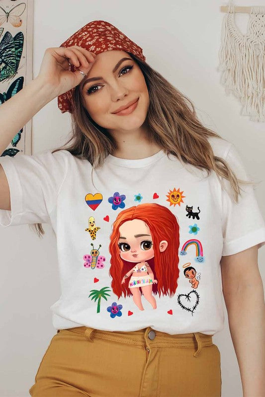 Karol Graphic Tee -  Nueva Moda Boutique By Giselly 
