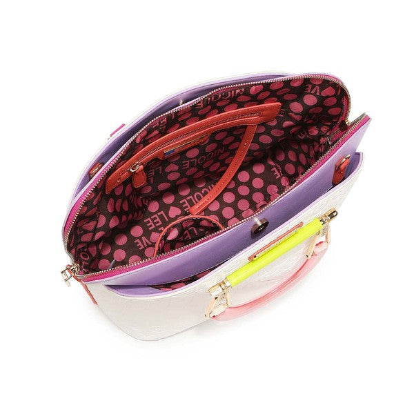 NICOLE LEE DULCE DOME SATCHEL -  Nueva Moda Boutique By Giselly 