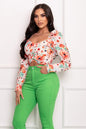 Floral Blouse -  Nueva Moda Boutique By Giselly 