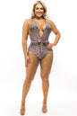 PLUS SIZE ANIMAL PRINT ONE PIECE -  Nueva Moda Boutique By Giselly 