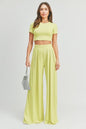Crop top & palazzo set -  Nueva Moda Boutique By Giselly 