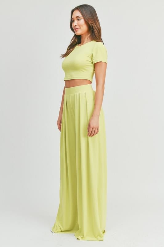 Crop top & palazzo set -  Nueva Moda Boutique By Giselly 