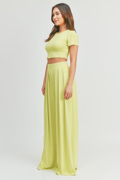 Crop top & palazzo set -  Nueva Moda Boutique By Giselly 